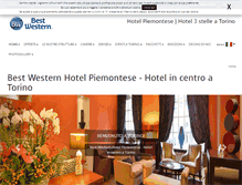 Tablet Screenshot of hotelpiemontese.it